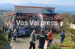 Άμεση επέμβαση του Συλλόγου μας σε πυρκαγιά οικίας στο Λουτράκι