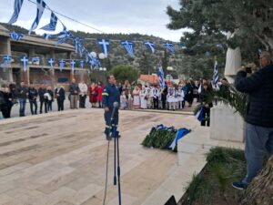 Κατάθεση στεφάνων για την εθνική επέτειο της 25ης Μαρτίου