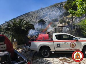 Άμεση Επέμβαση και Κατάσβεση Πυρκαγιάς στο Λουτράκι