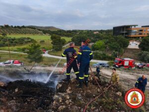 Άμεση Επέμβαση σε Πυρκαγιά στα Άσπρα Χώματα Λουτρακίου
