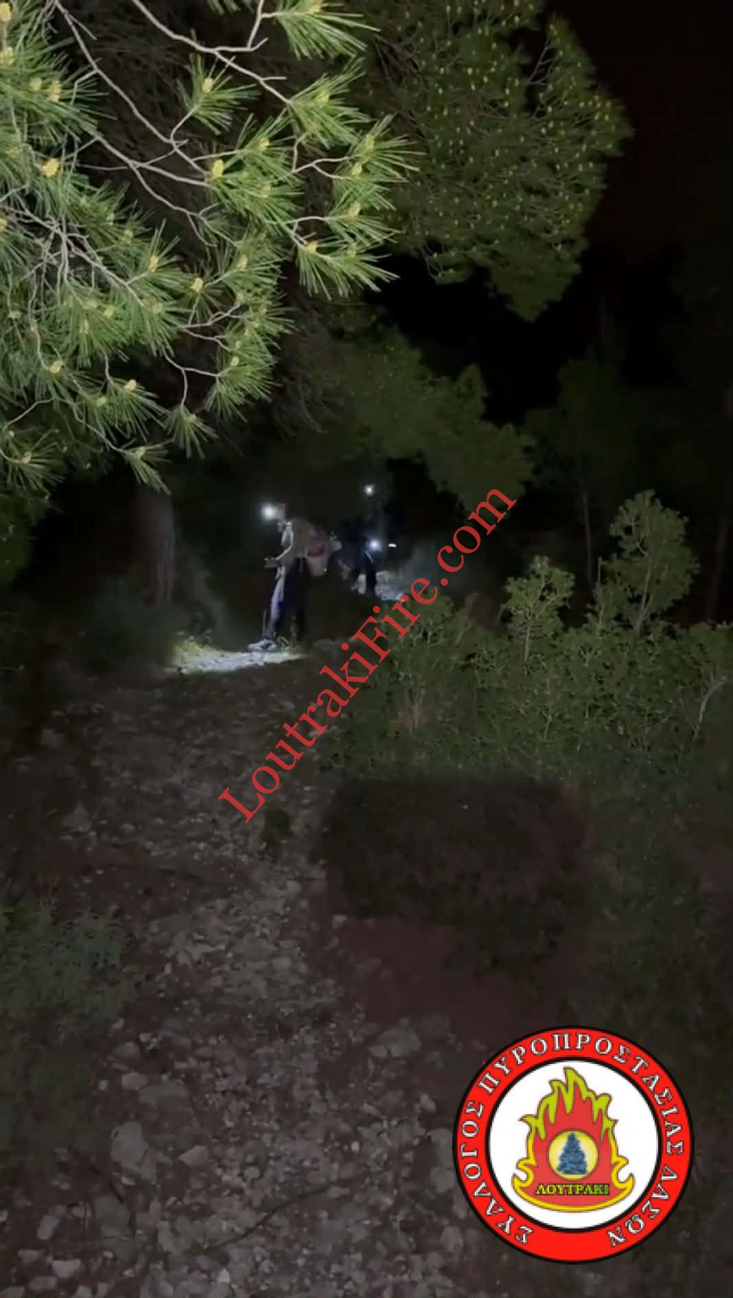 Διάσωση στα Γεράνεια Όρη από του Εθελοντές του Συλλόγου μας