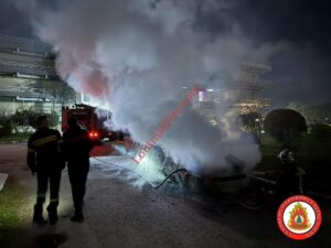 Πυρκαγιά σε όχημα πλησίον του Κλειστού Γυμναστηρίου